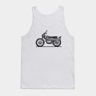 CL77 Bike Sketch Art Tank Top